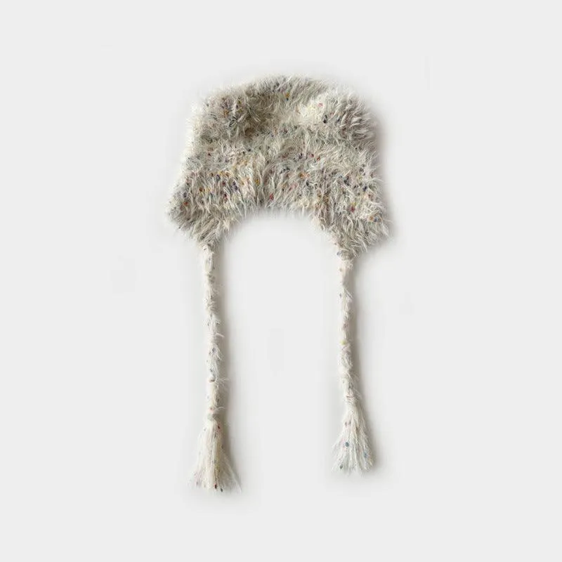 Solid Color Cute Sweet String Tie Knit Hat YH3050
