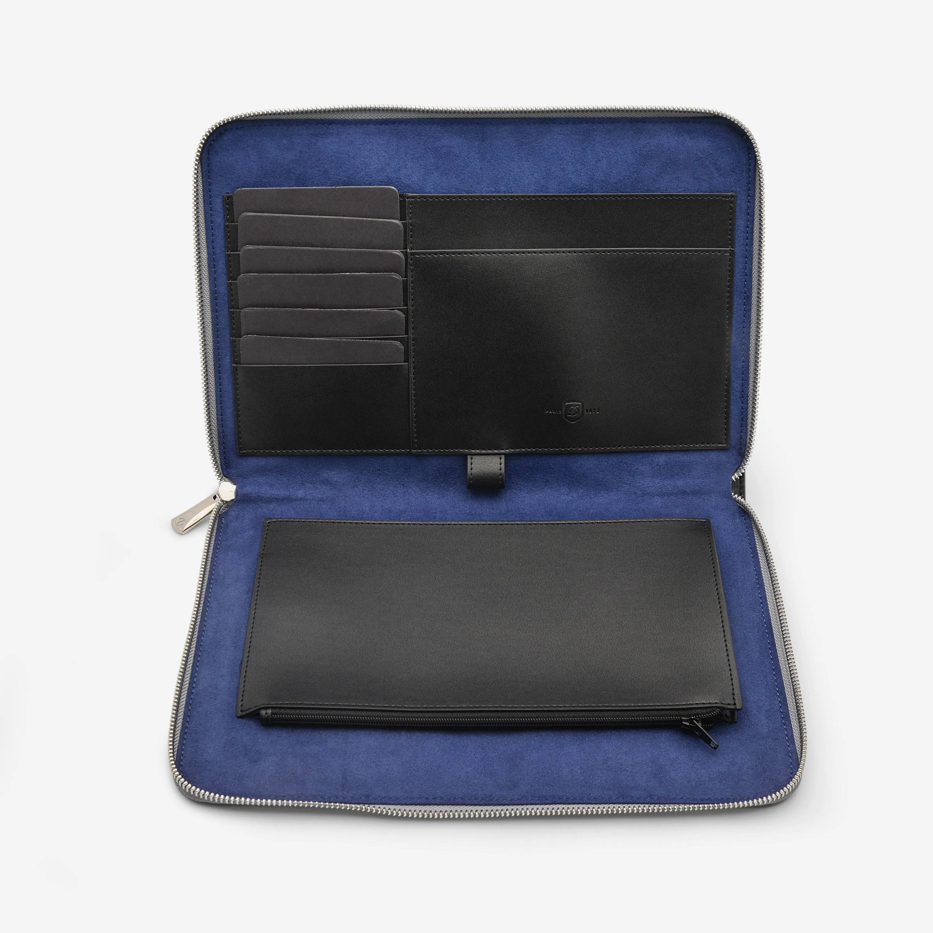 S.T. Dupont "Line D" Laser Grey and Black Cowhide Pouch 184500