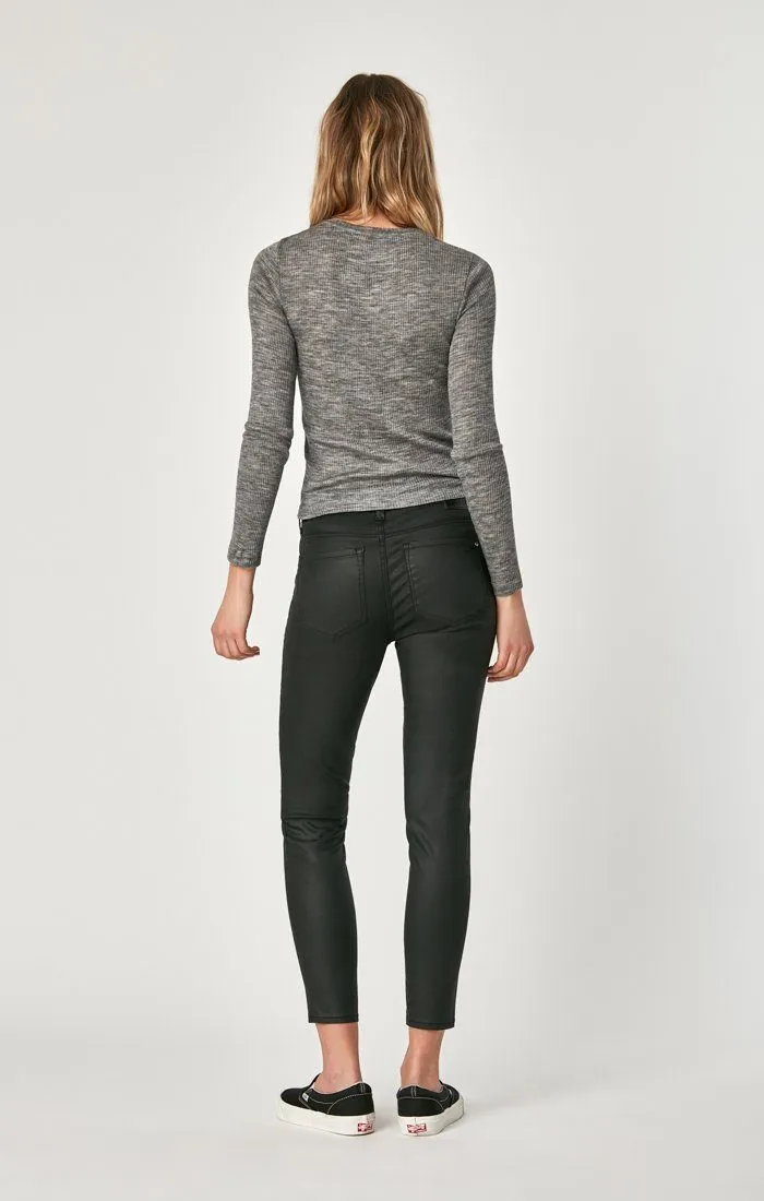 TESS SUPER SKINNY IN BLACK JEATHER