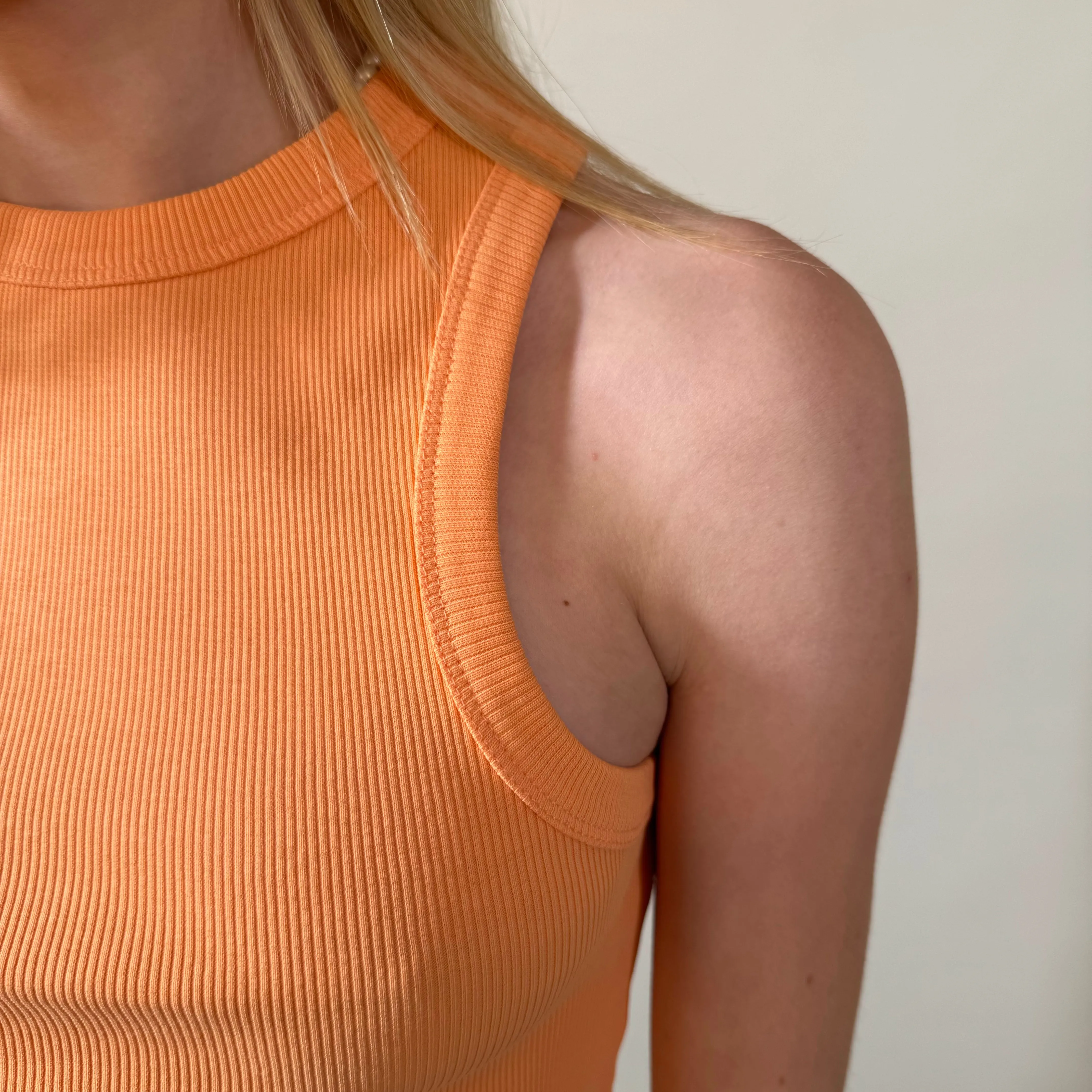 The r.e.b.l Racer's - Luxe Coral  Racerback Vest Top