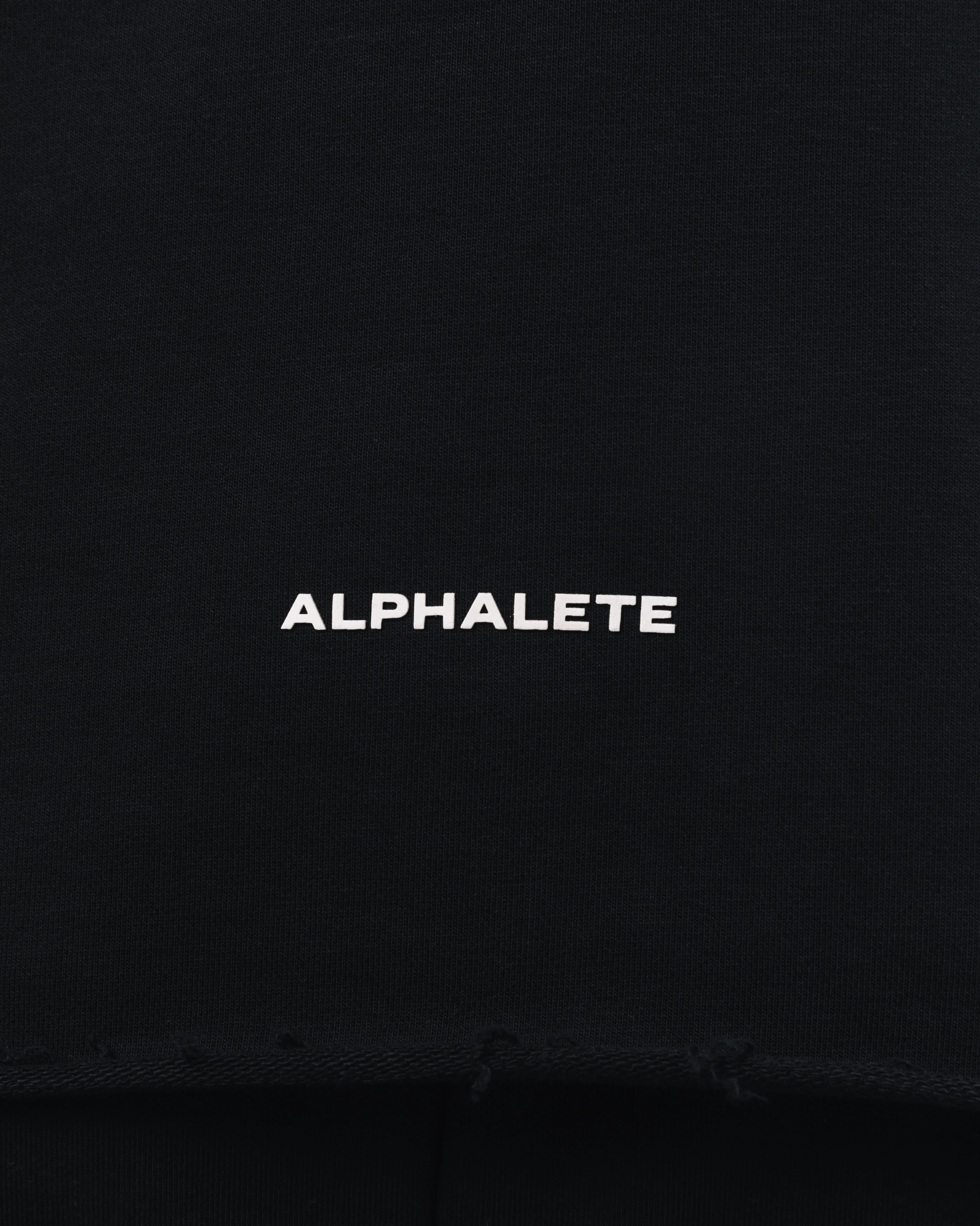Three Pillar Capped Hoodie - Black