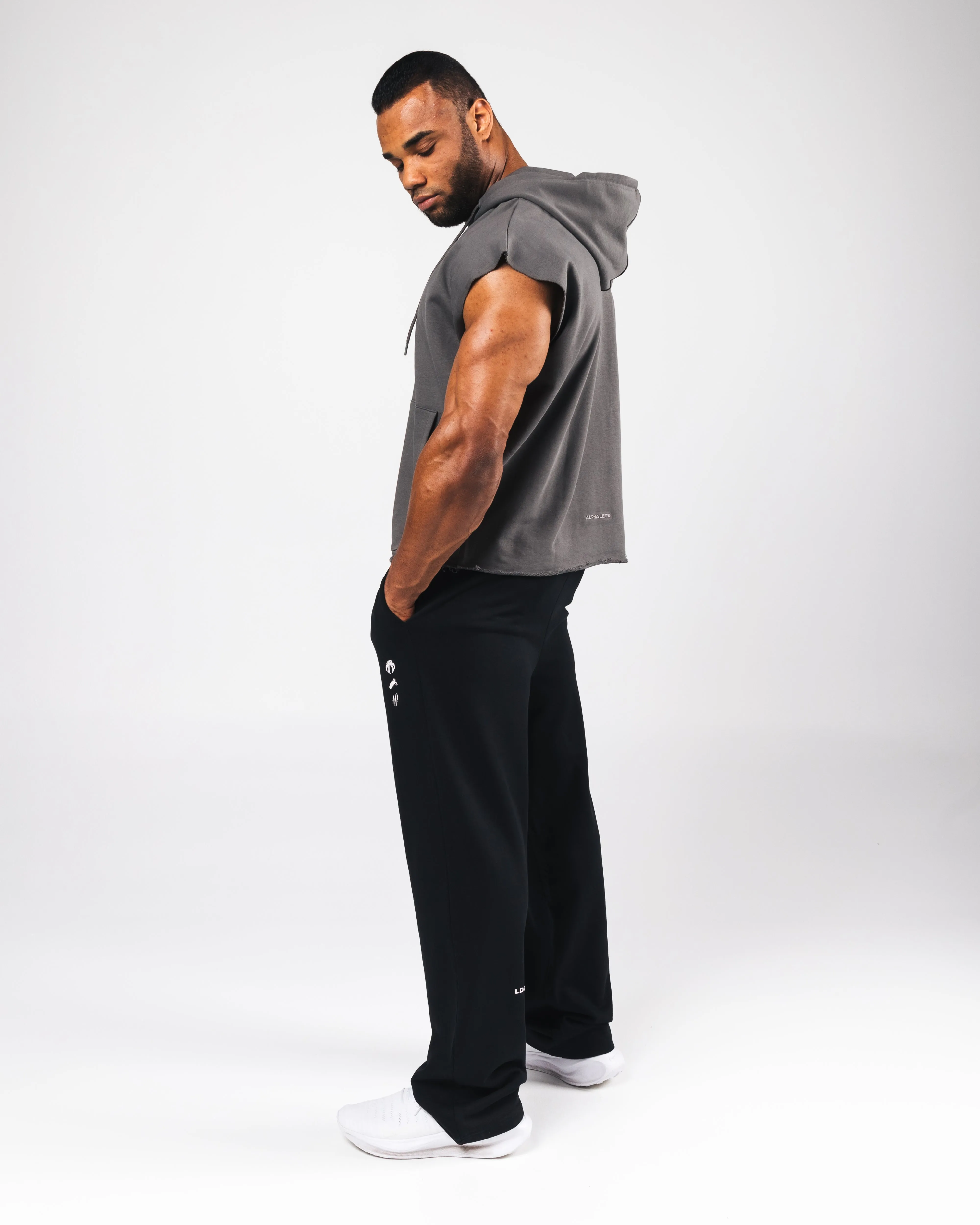 Three Pillar Capped Hoodie - Pewter