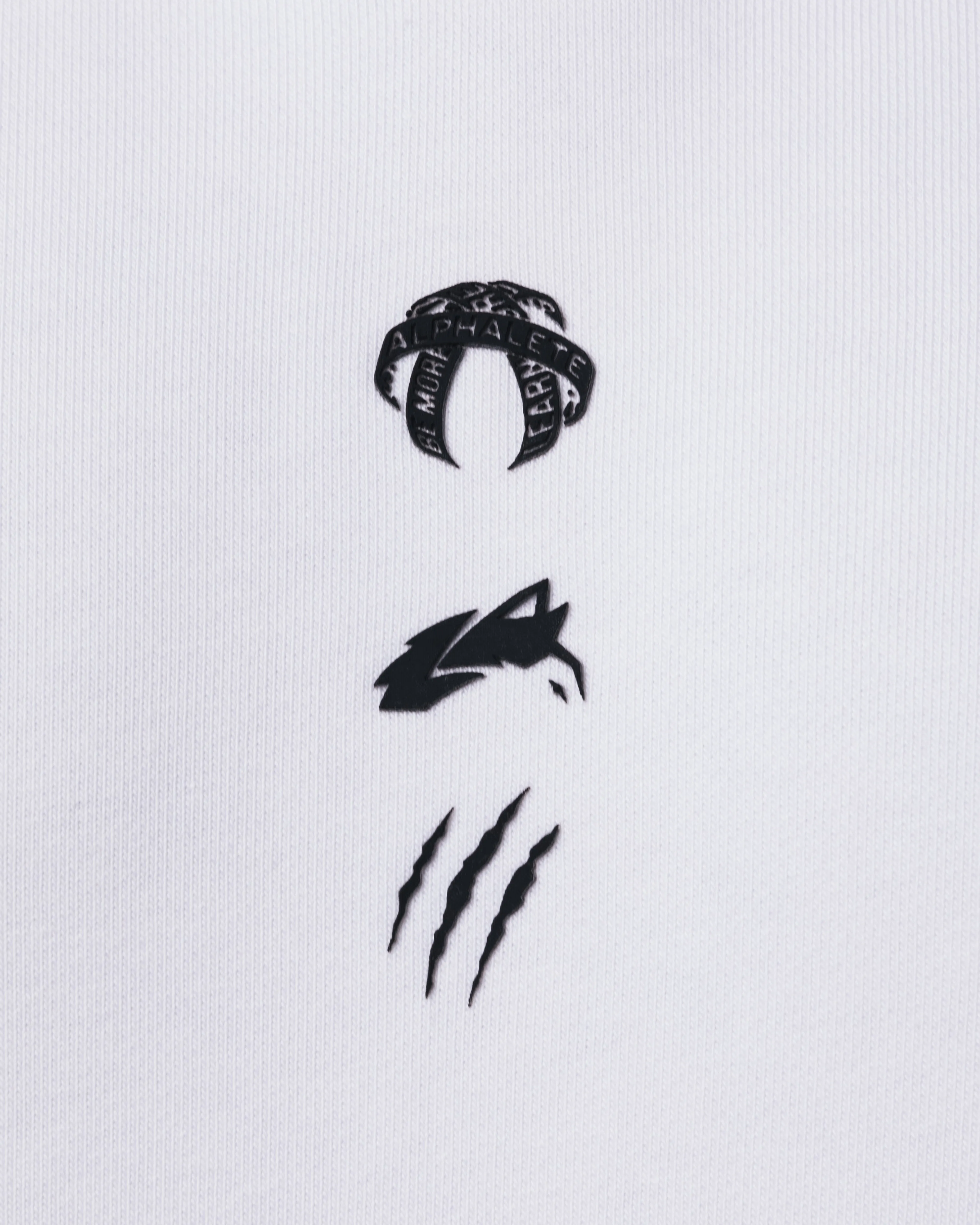 Three Pillar Capped Hoodie - White