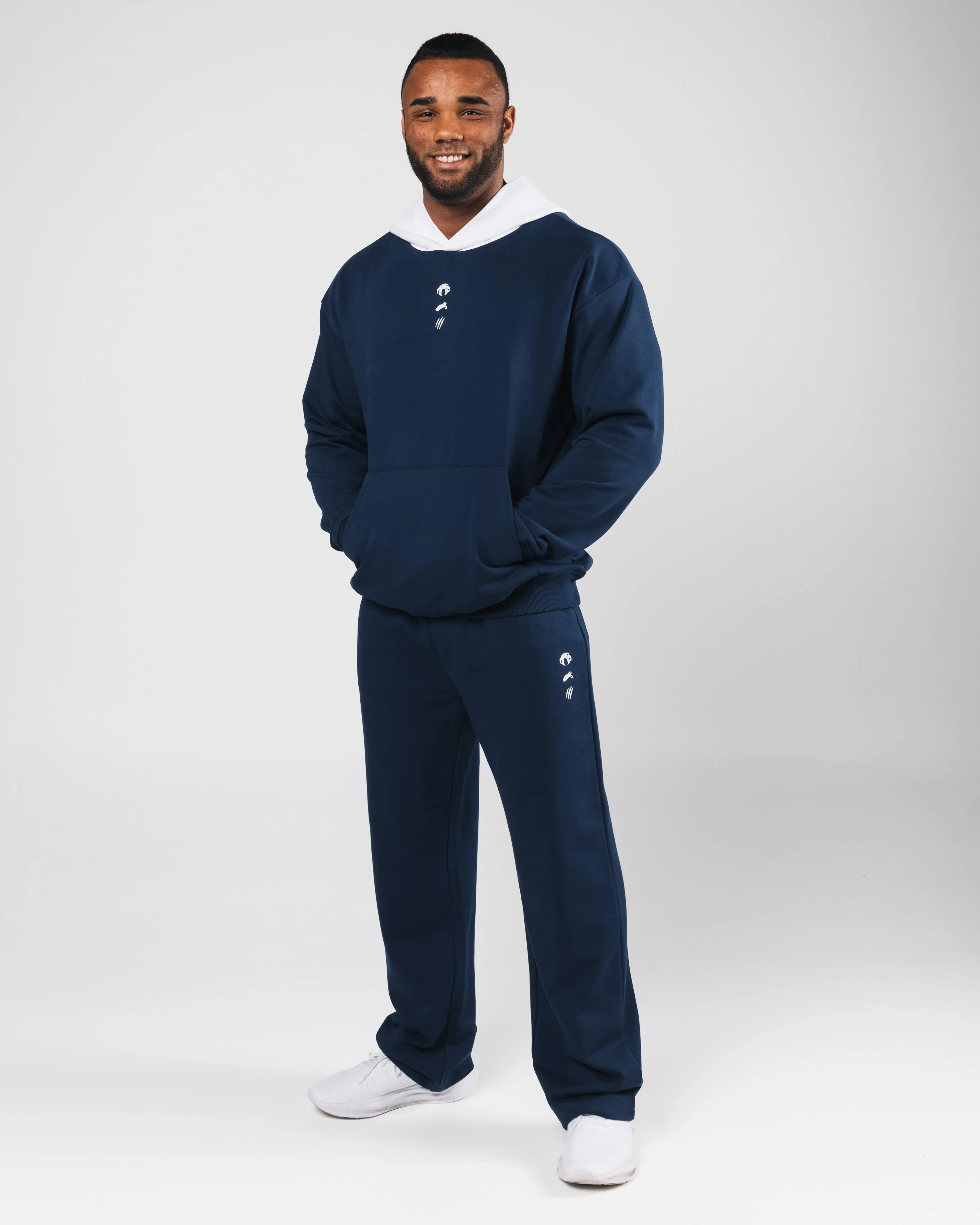 Three Pillar Heavyweight Hoodie - Denim