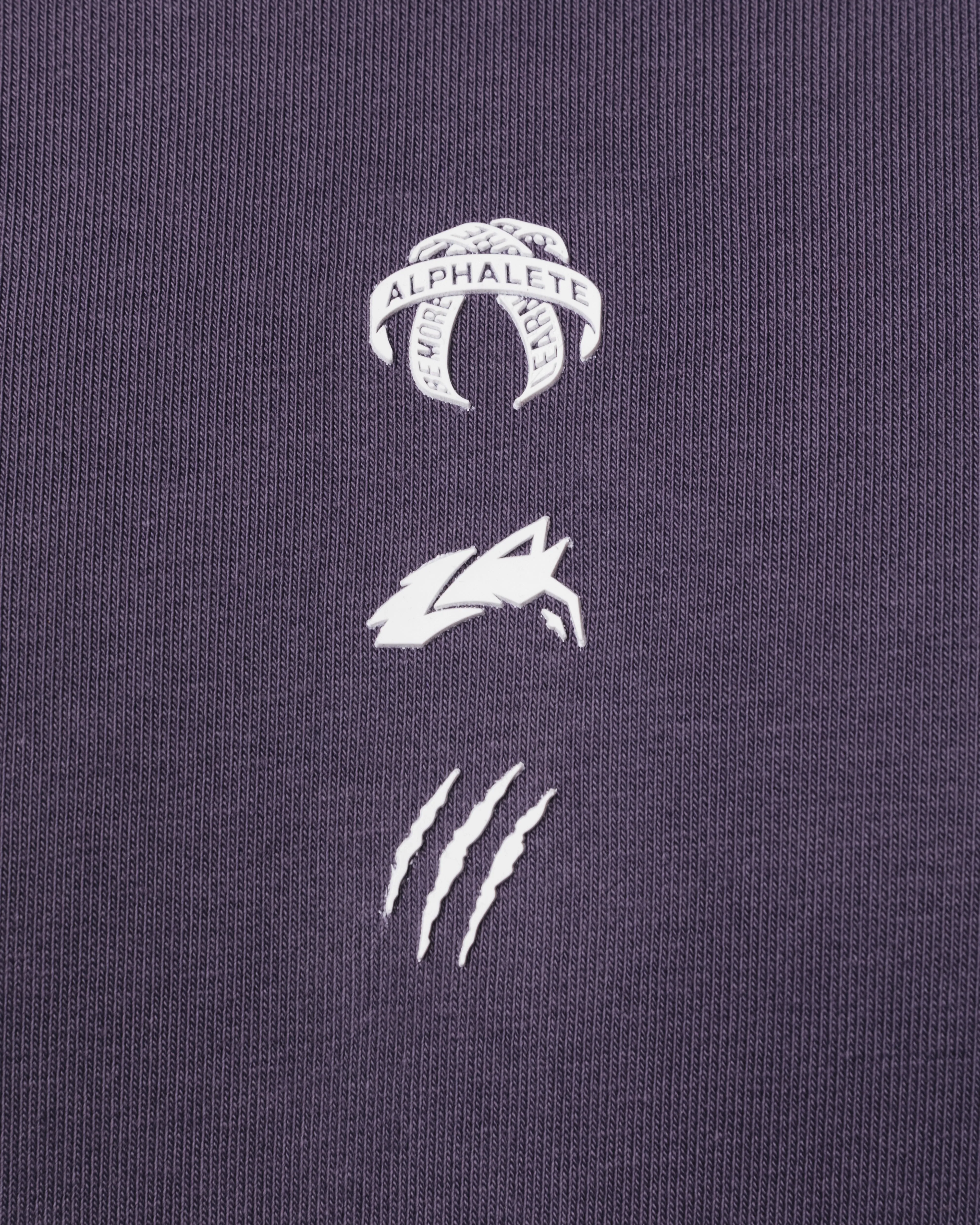 Three Pillar Heavyweight Hoodie - Muted Purple