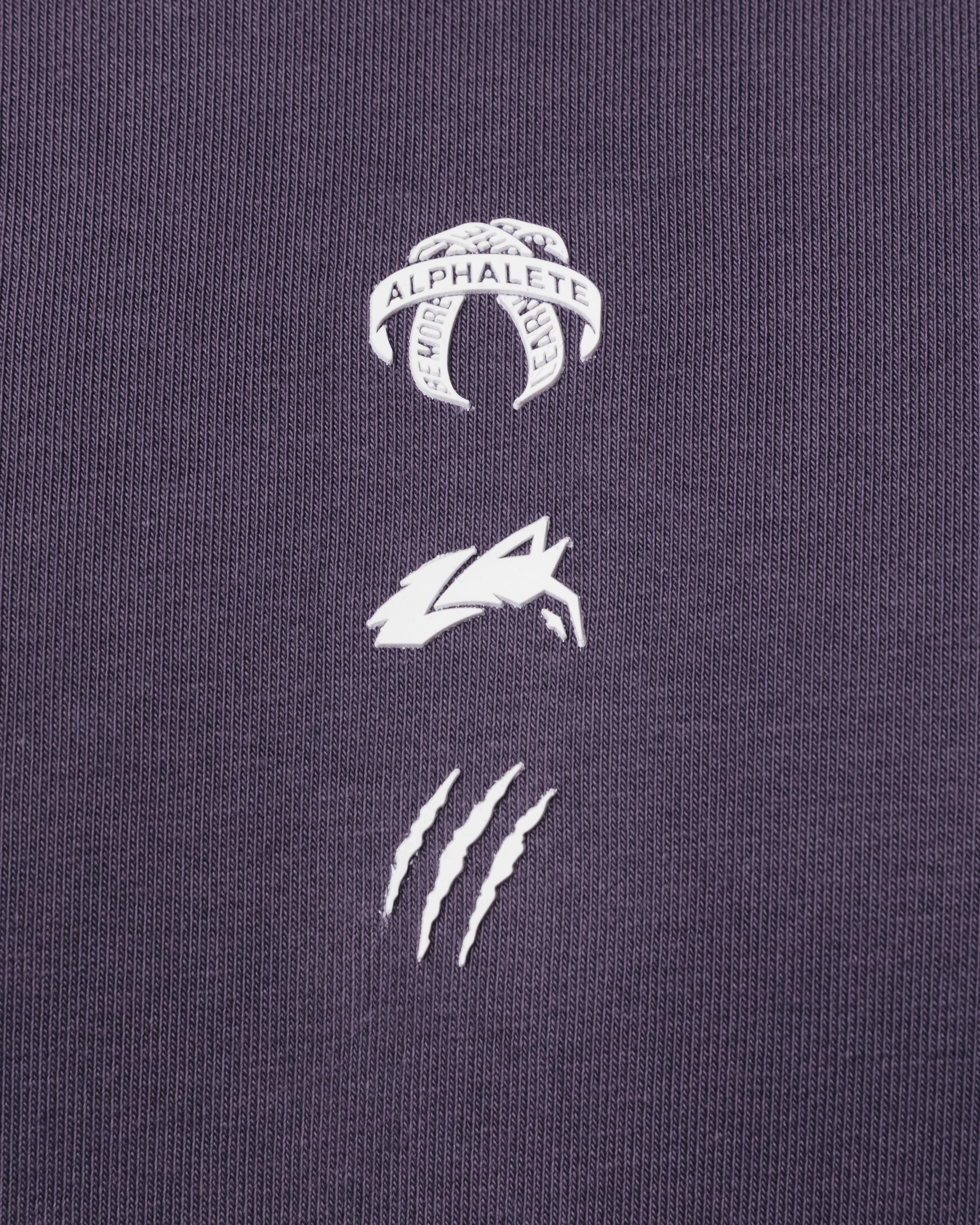 Three Pillar Heavyweight Hoodie - Muted Purple