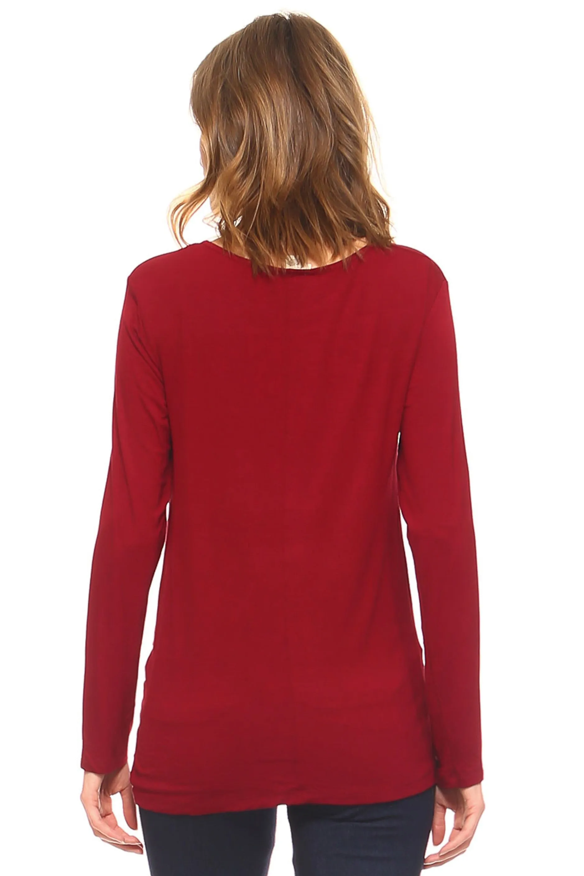 Tied Up In Knots Twisted Hem Knit Top