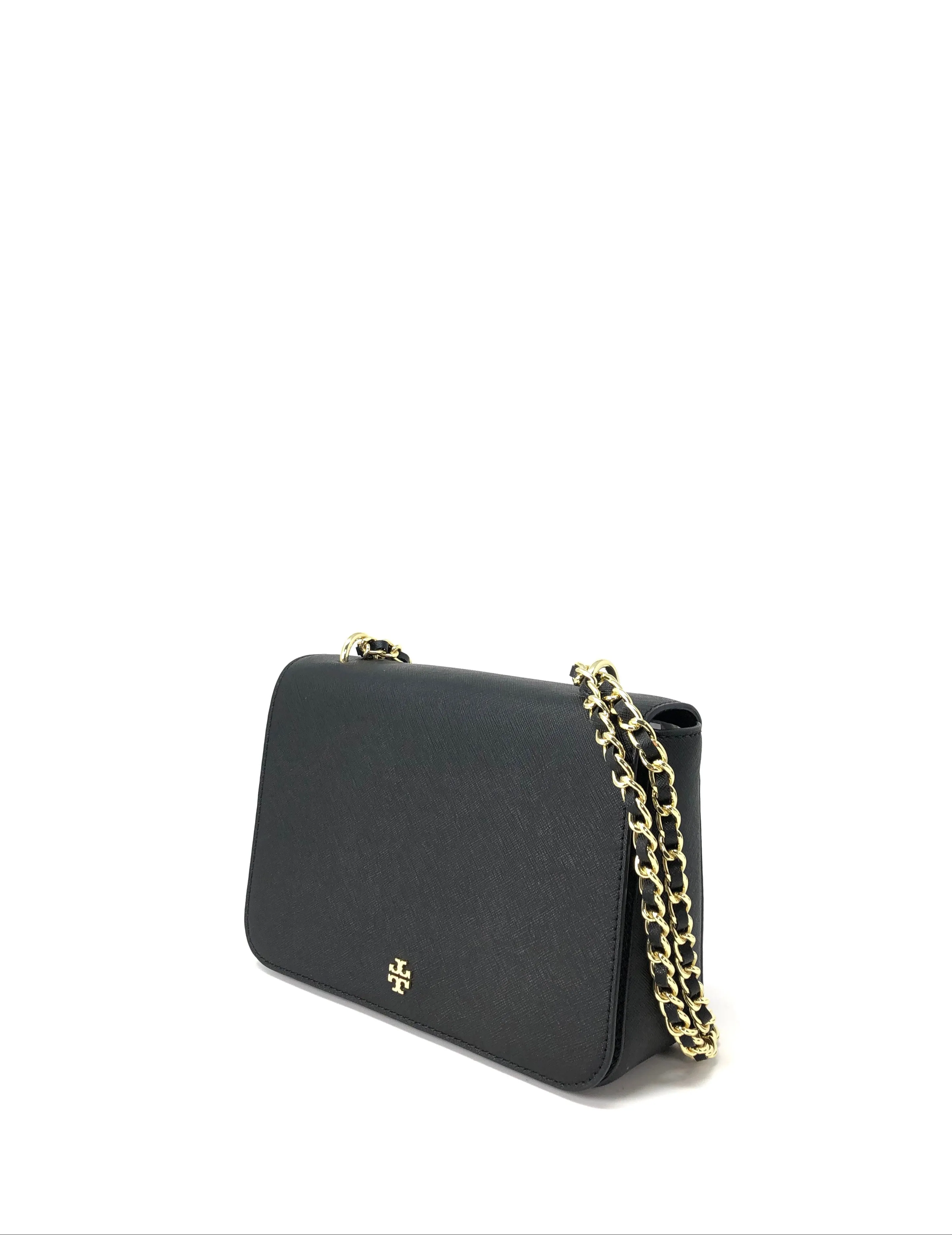 Tory Burch Black Emerson Adjustable Shoulder Bag