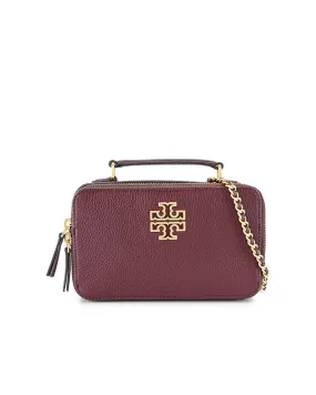 Tory Burch Claret Britten Small Top Handle Case