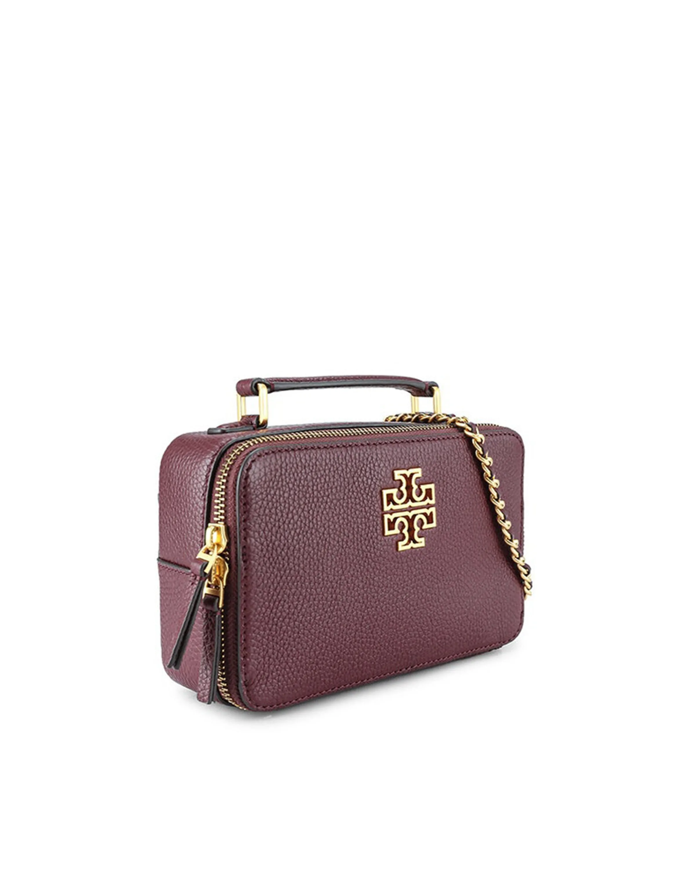 Tory Burch Claret Britten Small Top Handle Case