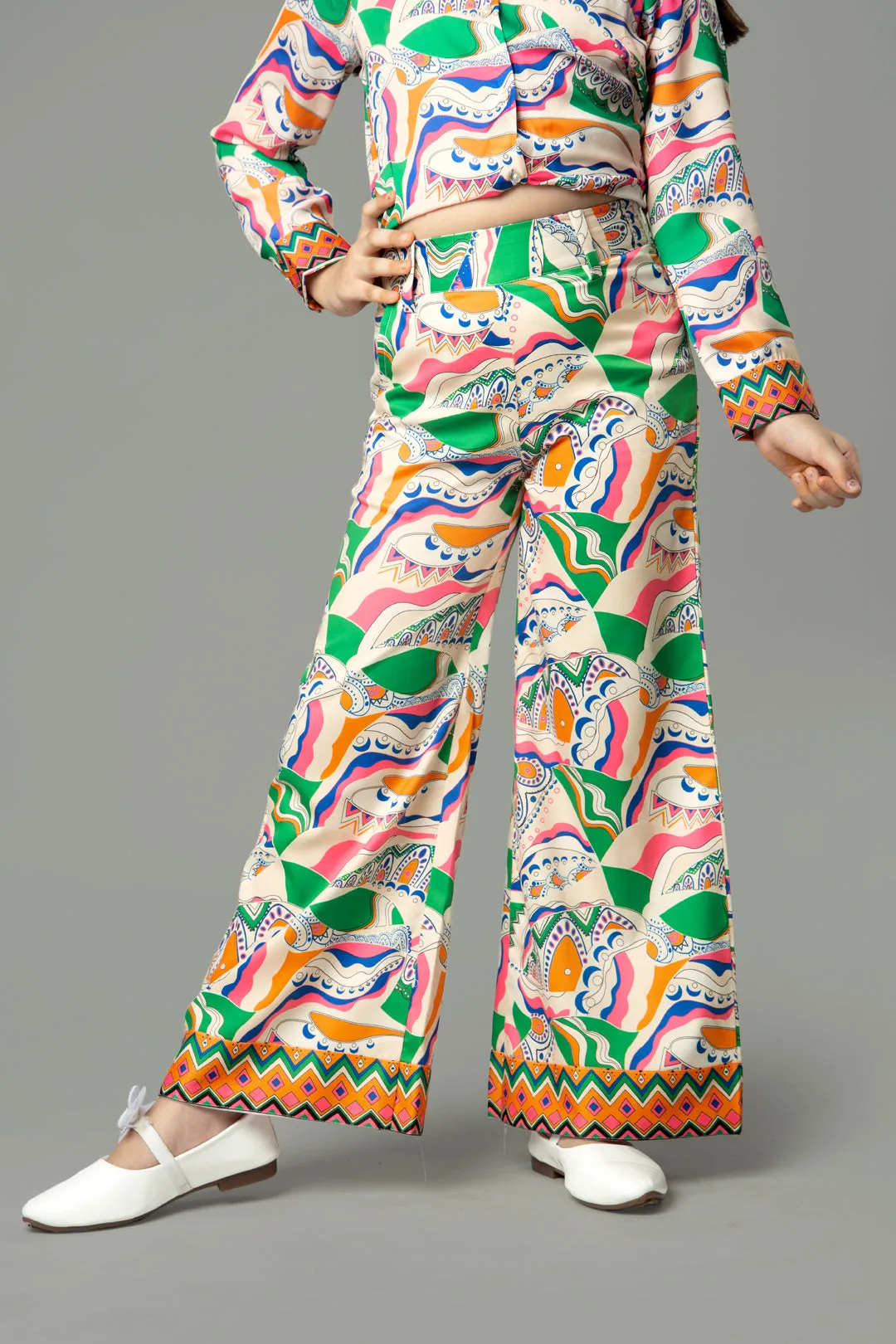 Unique Abstract Flared Bottom For Girls