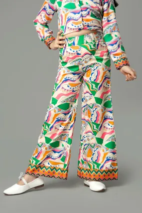 Unique Abstract Flared Bottom For Girls