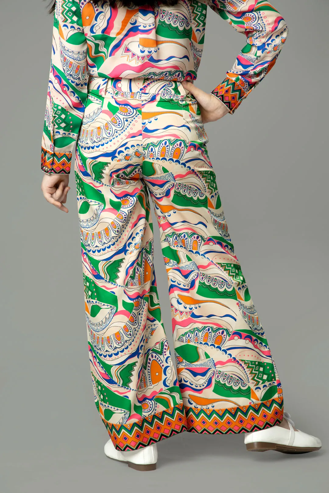 Unique Abstract Flared Bottom For Girls