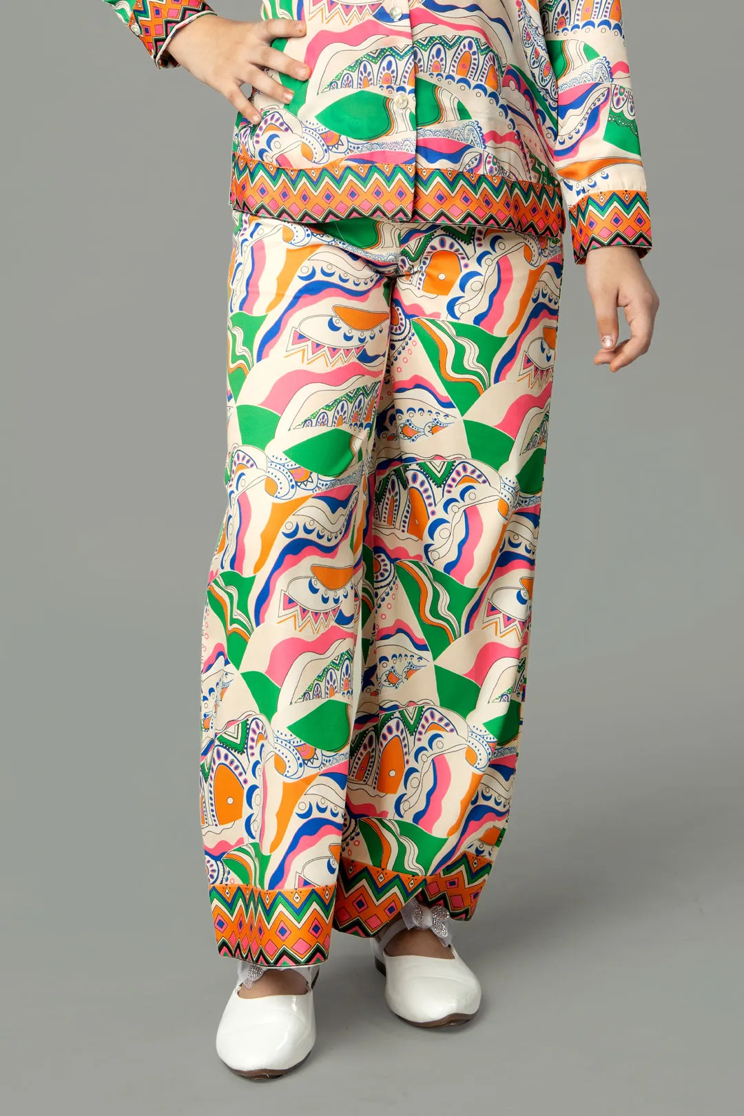 Unique Abstract Flared Bottom For Girls