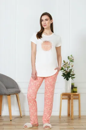 Van Heusen Women's Light Pink cotton pyjamas