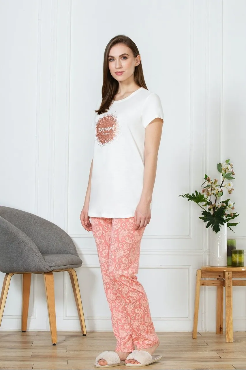 Van Heusen Women's Light Pink cotton pyjamas