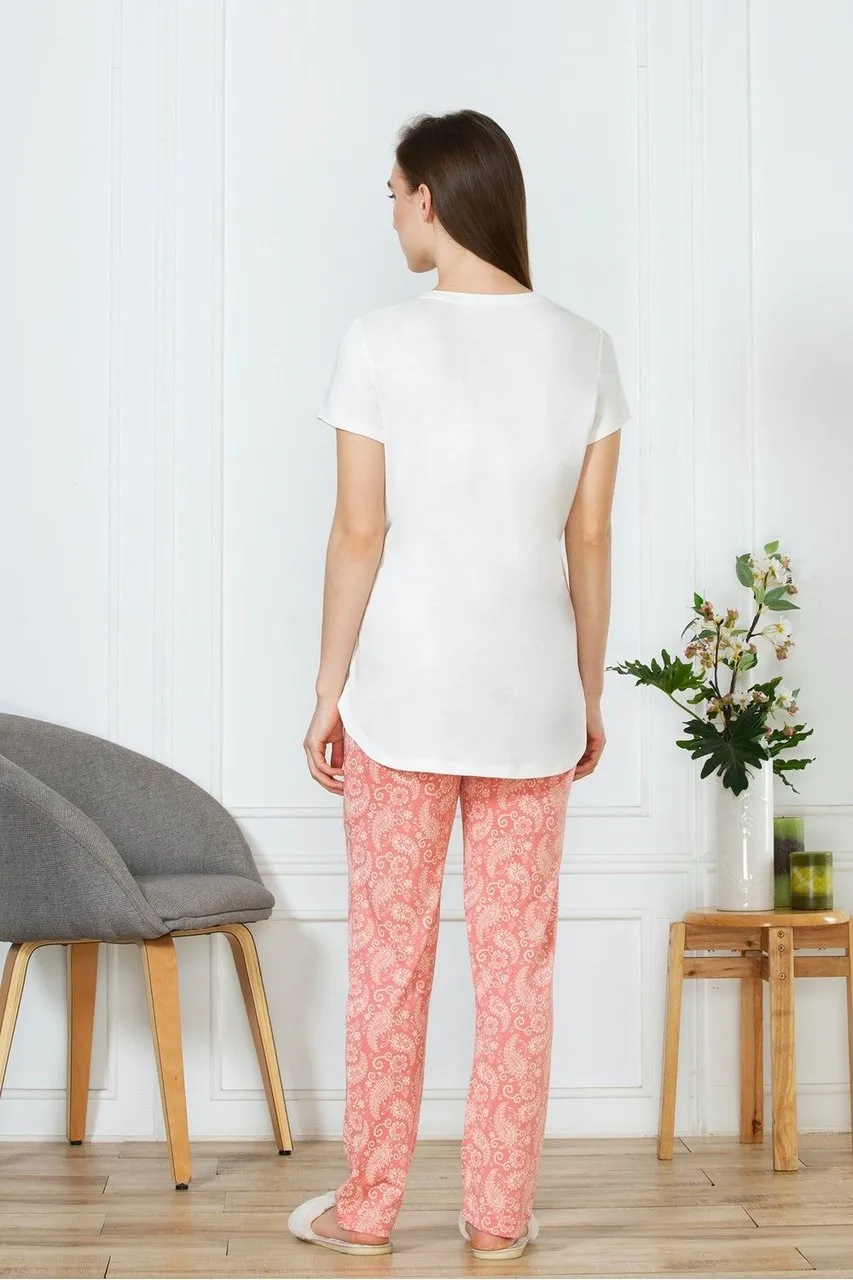 Van Heusen Women's Light Pink cotton pyjamas