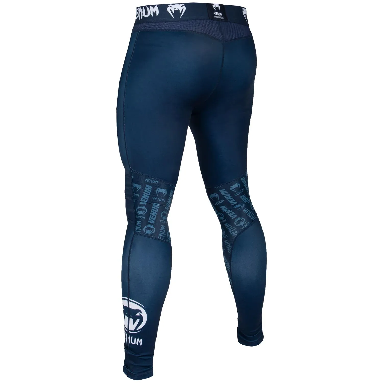 Venum Logos Tights - Navy Blue/White