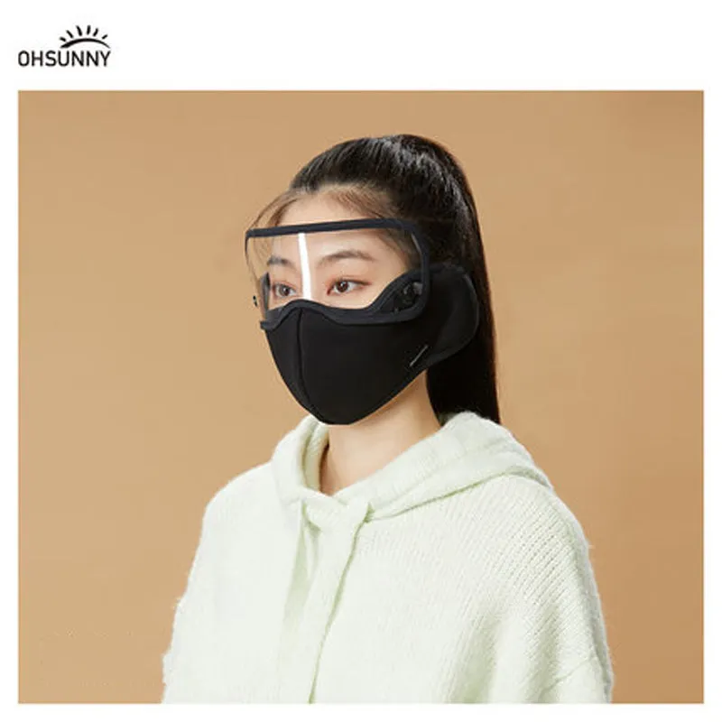 Winter Warm Face Cover with Removable Goggle Windproof Facemask