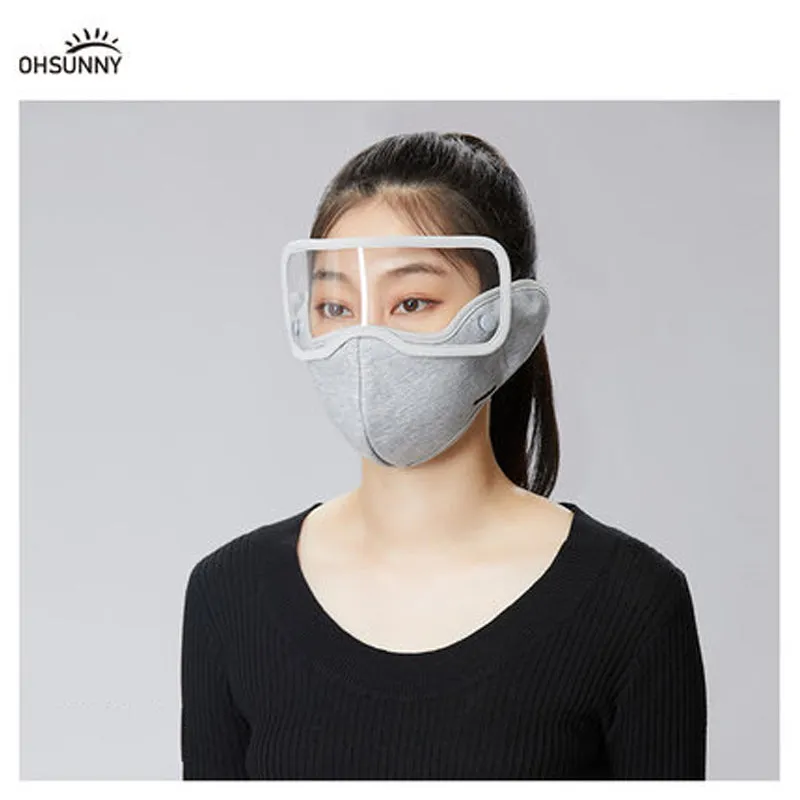 Winter Warm Face Cover with Removable Goggle Windproof Facemask