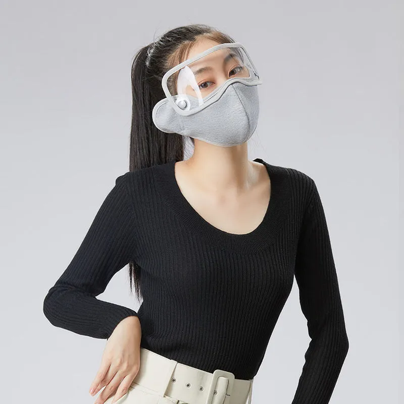 Winter Warm Face Cover with Removable Goggle Windproof Facemask