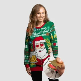 Women’s Most Wonderful Time for a Beer Christmas Jumper