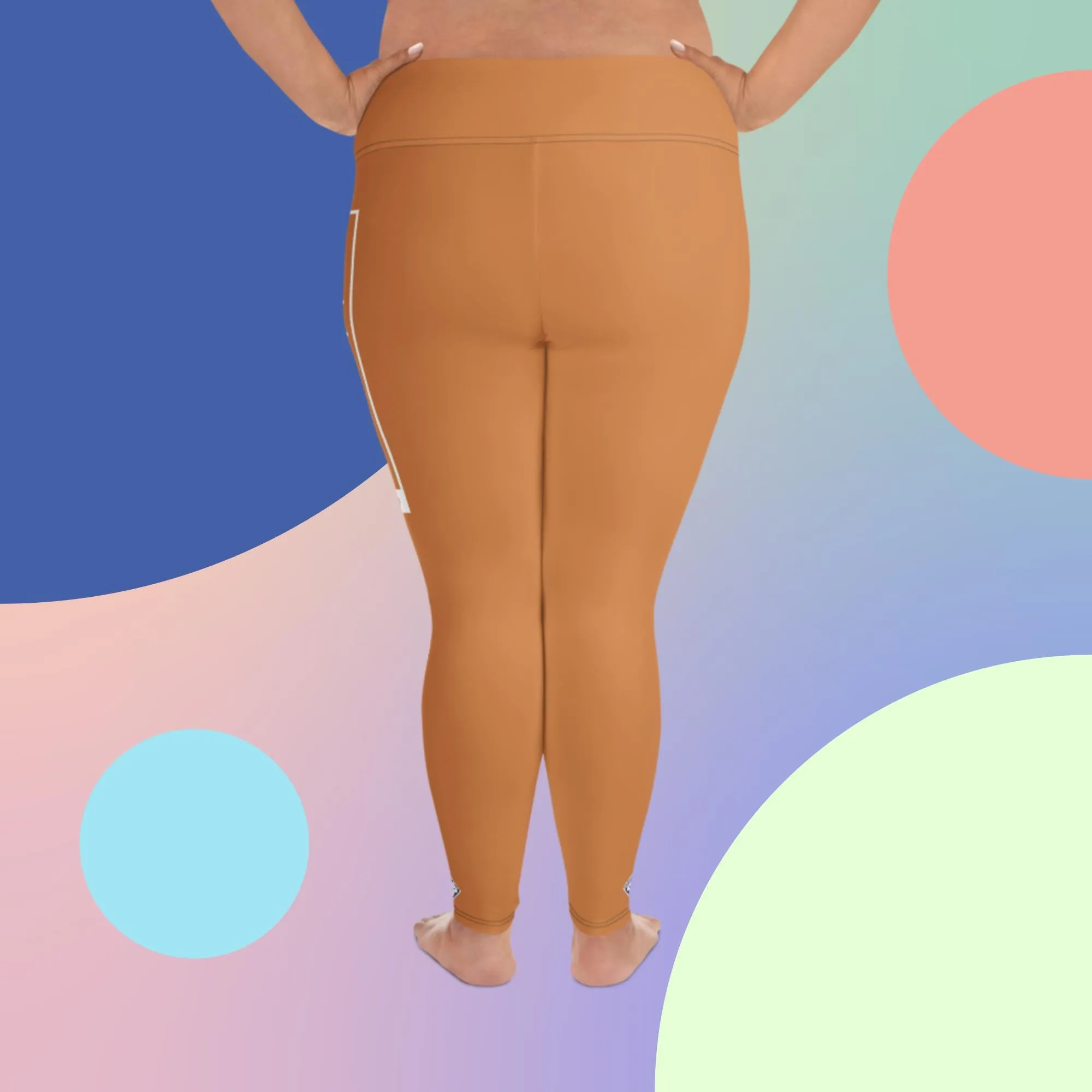 Women's Plus Size Yoga Pants Workout Leggings For Jiu Jitsu 007 - Raw Sienna
