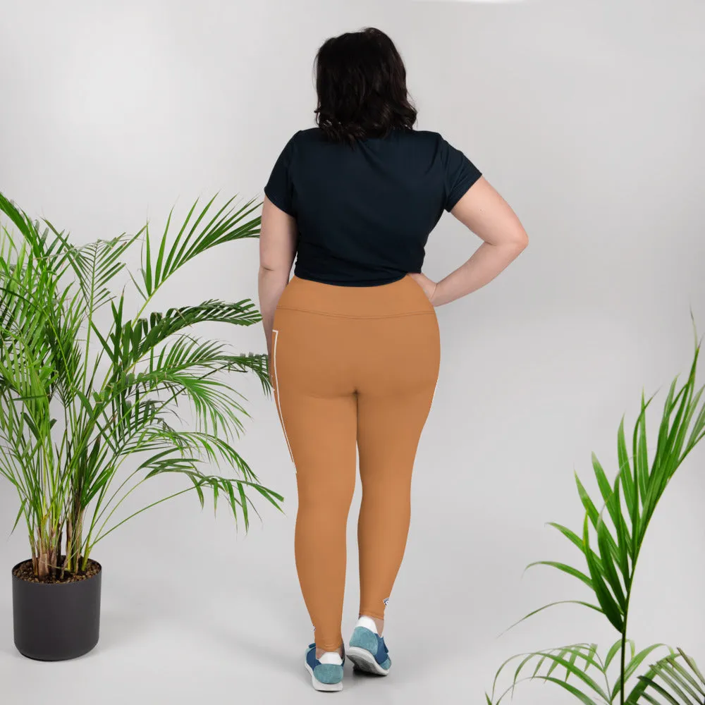 Women's Plus Size Yoga Pants Workout Leggings For Jiu Jitsu 007 - Raw Sienna