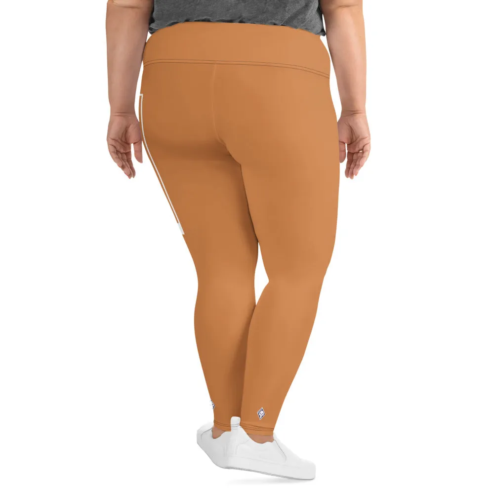 Women's Plus Size Yoga Pants Workout Leggings For Jiu Jitsu 007 - Raw Sienna