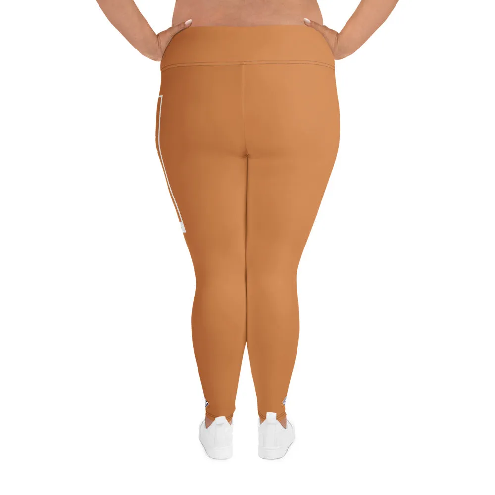 Women's Plus Size Yoga Pants Workout Leggings For Jiu Jitsu 007 - Raw Sienna