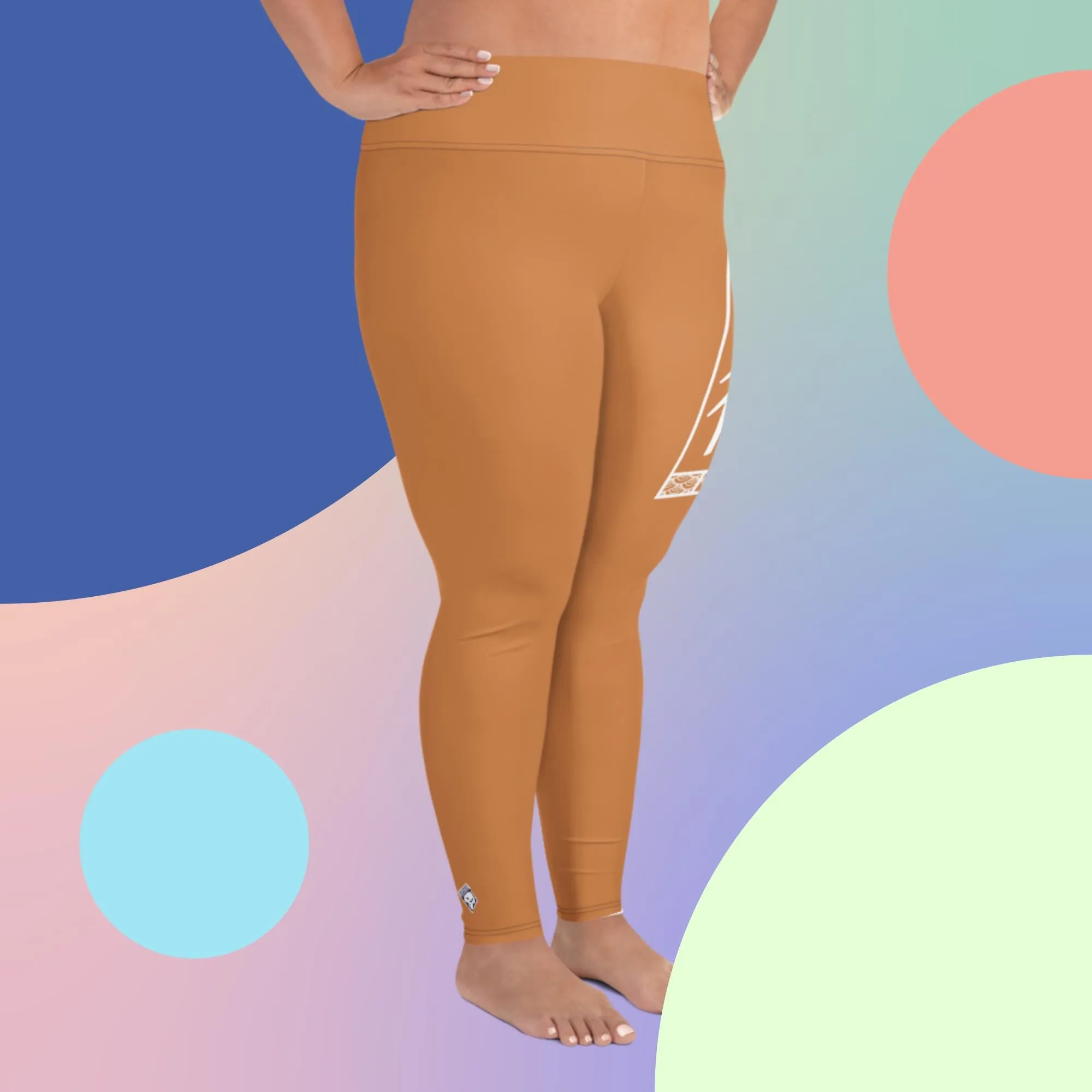 Women's Plus Size Yoga Pants Workout Leggings For Jiu Jitsu 007 - Raw Sienna