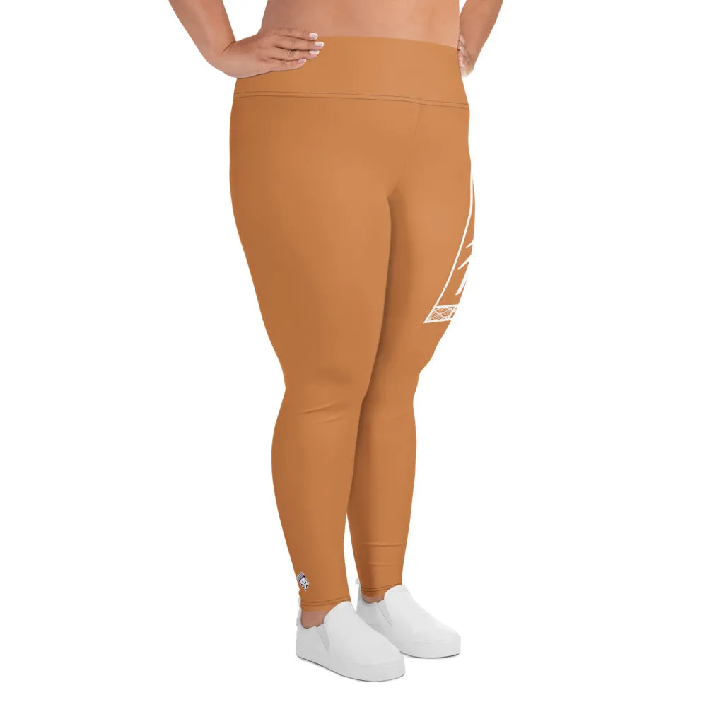 Women's Plus Size Yoga Pants Workout Leggings For Jiu Jitsu 007 - Raw Sienna