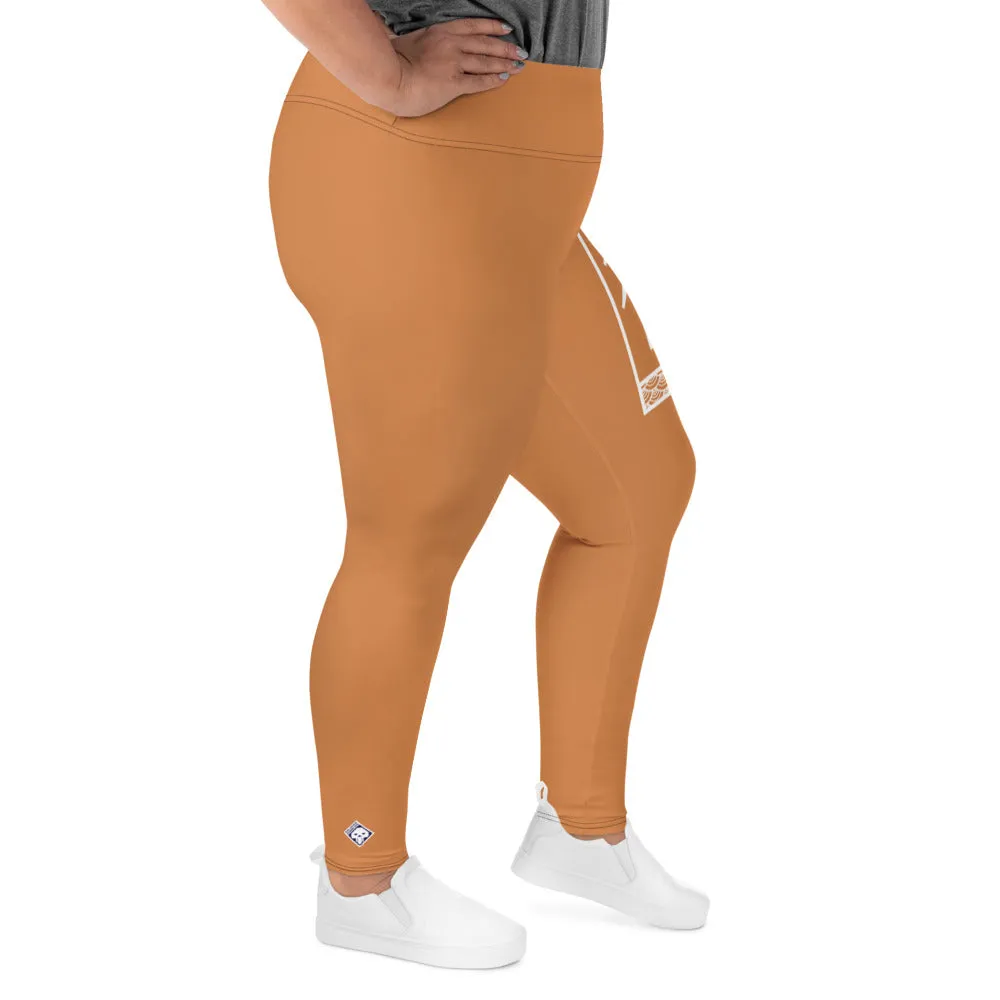 Women's Plus Size Yoga Pants Workout Leggings For Jiu Jitsu 007 - Raw Sienna
