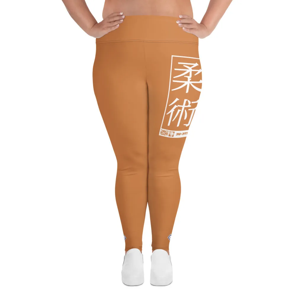 Women's Plus Size Yoga Pants Workout Leggings For Jiu Jitsu 007 - Raw Sienna