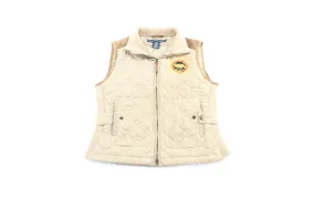 Women's Ralph Lauren Embroidered Gold Zip Up Vest