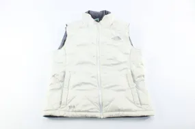 Women's The North Face 550 White Puffer Zip Up Vest