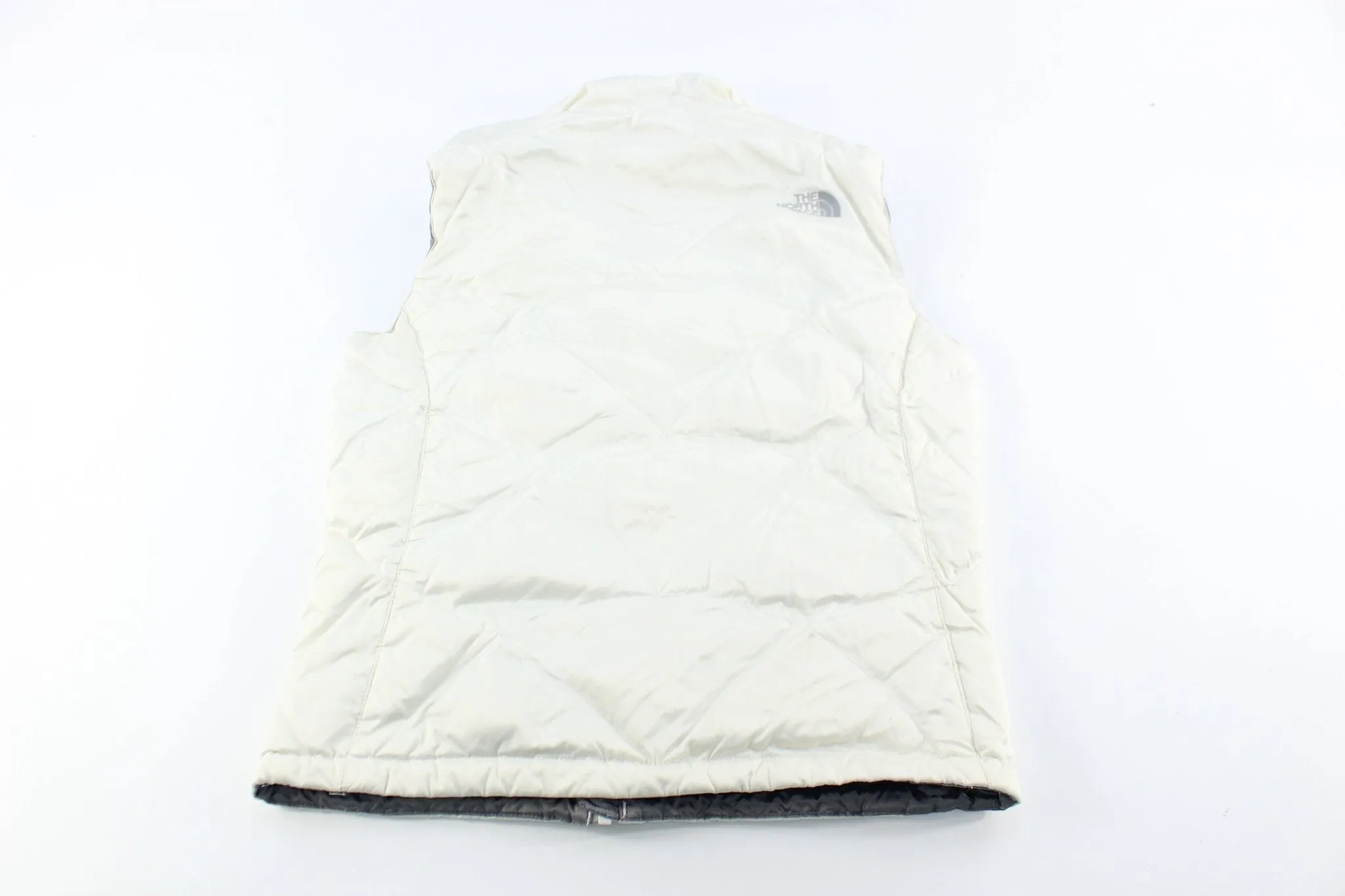 Women's The North Face 550 White Puffer Zip Up Vest