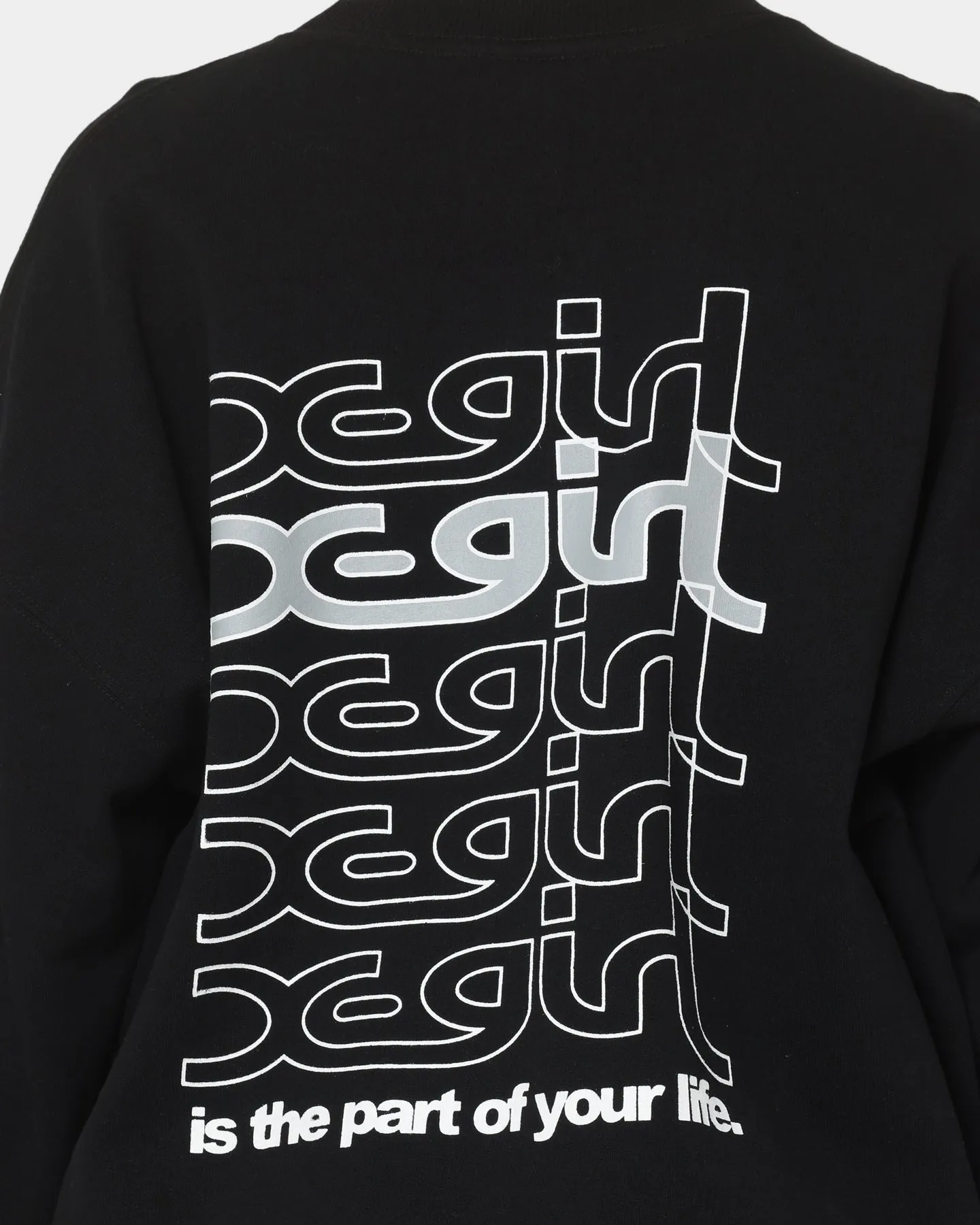 X-Girl Women's Jelly Logo Crewneck Black